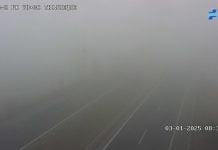 Niebla en la A-2 a la altura de Trijueque en la mañana del 3 de enero de 2025. (Foto: DGT)