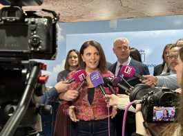 Susaba Cabellos, subdelegada del Gobierno en Guadalajara, durante su visita a Fitur 2025.